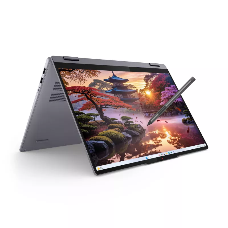 Lenovo IdeaPad 5 2-in-1 16AKP10 Copilot+ PC AMD Ryzen™ AI 7 350 Hibrīds (2-in-1) 40,6 cm (16 collu) Skārienjutīgs WUXGA 16 GB LPDDR5x-SDRAM 1 TB SSD Wi-Fi 7 (802.11be) Windows 11 Home Pelēks