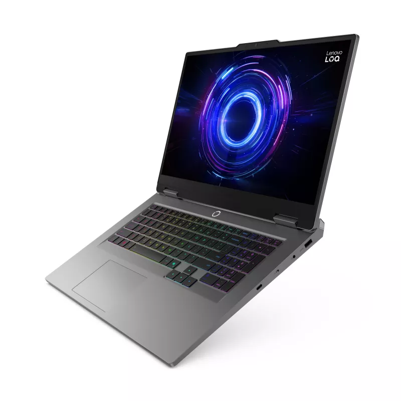 Lenovo LOQ 17IRX10 Intel® Core™ i7 i7-14700HX klēpjdators 43,9 cm (17,3 collas) Full HD 16 GB DDR5-SDRAM 1 TB SSD NVIDIA GeForce RTX 5070 Wi-Fi 6 (802.11ax) Windows 11 Home pelēks