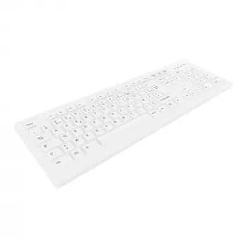 Contour Design Active Key Contour ClassicClean medicīniskā tastatūra ar noņemamu pārsegu, pilna izmēra, bezvadu, balta, C8100