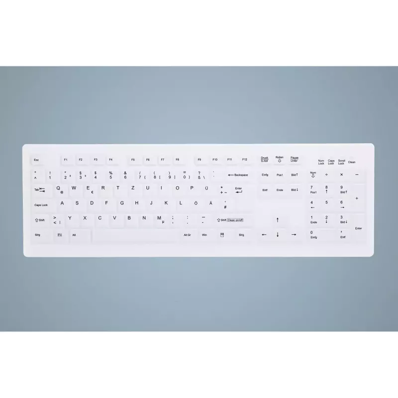 Contour Design Active Key AK-C8100F-U1-W/US tastatūra Medicīniska USB QWERTY US angļu Baltā