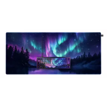 Mehāniskā tastatūra Cherry NORTHERN LIGHT Bundle 65% QWERTZ vācu USB RGB 2 m kabelis daudzkrāsaina