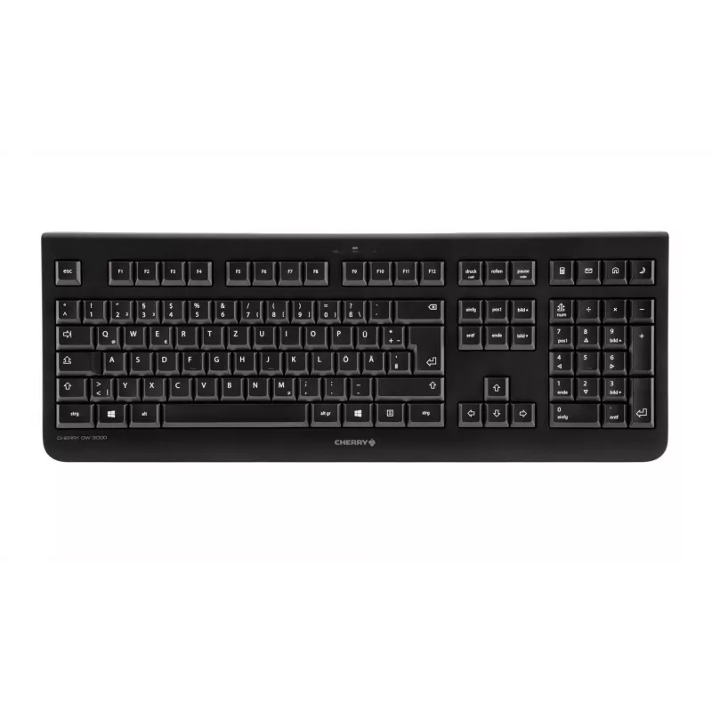 CHERRY DW 3000 tastatūra Pele iekļauta Universāls RF Bezvadu AZERTY Beļģu Melna