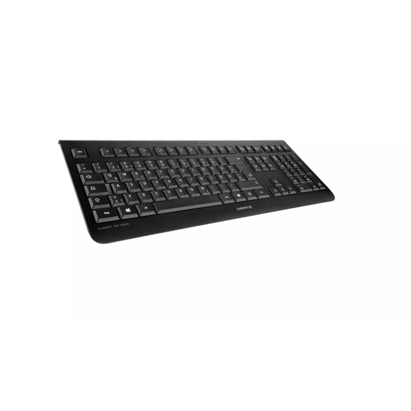CHERRY DW 3000 tastatūra Pele iekļauta Universāls RF Bezvadu AZERTY Beļģu Melna