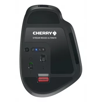 CHERRY Stream ultimate pele, universāla, labā roka, RF bezvadu + Bluetooth + USB-C, 4000 DPI