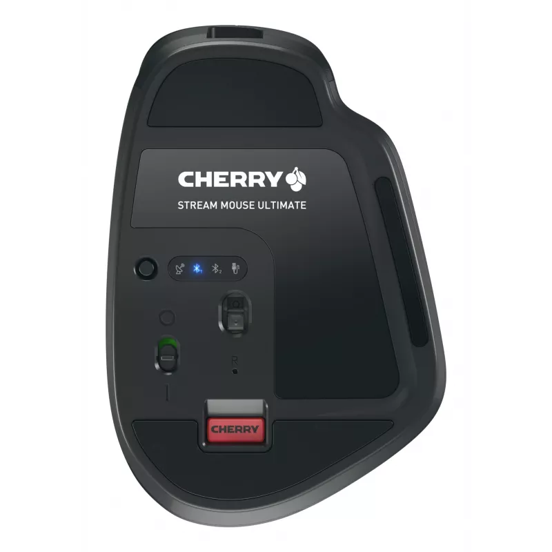 CHERRY Stream ultimate pele, universāla, labā roka, RF bezvadu + Bluetooth + USB-C, 4000 DPI
