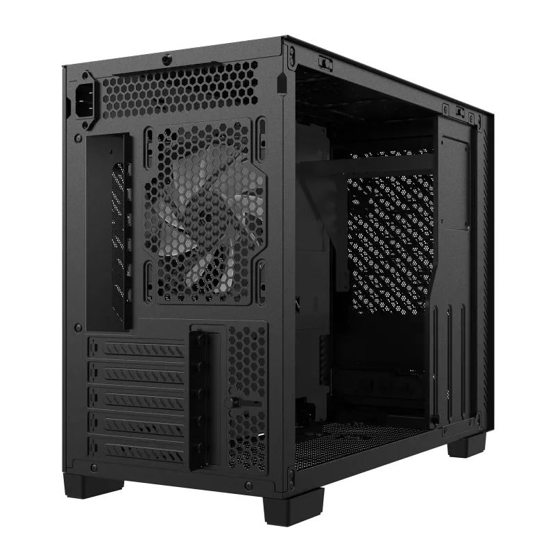 XPG VALOR AIR NANO MID-TOWER CHASSIS - Melns, Midi Tower, PC, Melns, micro ATX, Mini-ITX, SPCC, 17 cm