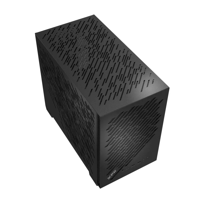 XPG VALOR AIR NANO MID-TOWER CHASSIS - Melns, Midi Tower, PC, Melns, micro ATX, Mini-ITX, SPCC, 17 cm
