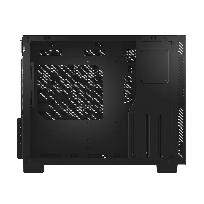 XPG VALOR AIR NANO MID-TOWER CHASSIS - Melns, Midi Tower, PC, Melns, micro ATX, Mini-ITX, SPCC, 17 cm