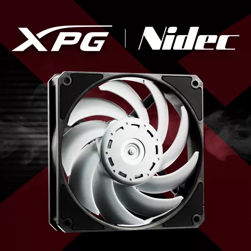 XPG VENTO PRO 120 PWM Melns, Ventilators, 12 cm, 450 RPM, 2500 RPM, Melns, Balts