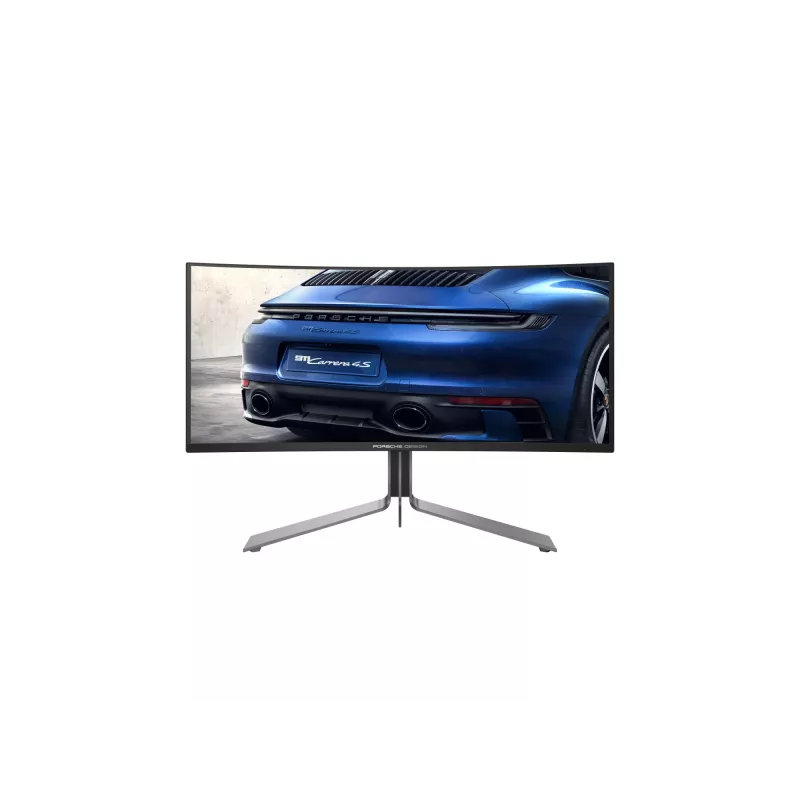 AOC Porsche PD34 datora monitors 86,4 cm (34 colli) 3440 x 1440 pikseļi Wide Quad HD QD-OLED Melns
