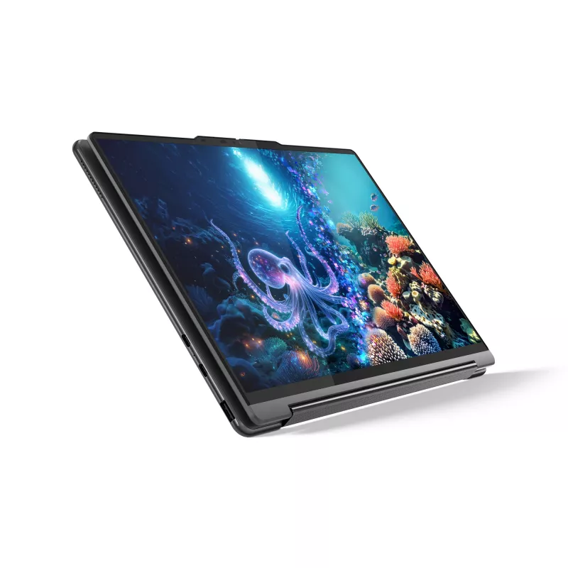 Lenovo Yoga 9 2-in-1 14ILL10 Copilot+ PC Intel Core Ultra 7 258V Hybrid (2-in-1) 35,6 cm (14 collu) skārienekrāns WQUXGA 32 GB LPDDR5x-SDRAM 1 TB SSD Wi-Fi 7 (802.11be) Windows 11 Home pelēks