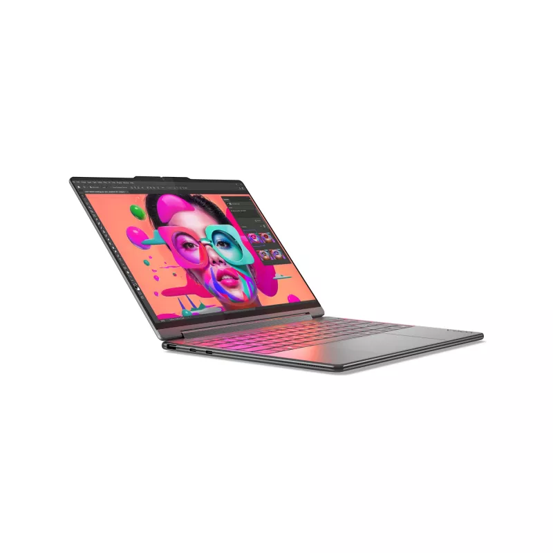 Lenovo Yoga 9 2-in-1 14ILL10 Copilot+ PC Intel Core Ultra 7 258V Hybrid (2-in-1) 35,6 cm (14 collu) skārienekrāns WQUXGA 32 GB LPDDR5x-SDRAM 1 TB SSD Wi-Fi 7 (802.11be) Windows 11 Home pelēks