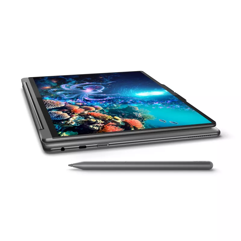 Lenovo Yoga 9 2-in-1 14ILL10 Copilot+ PC Intel Core Ultra 7 258V Hybrid (2-in-1) 35,6 cm (14 collu) skārienekrāns WQUXGA 32 GB LPDDR5x-SDRAM 1 TB SSD Wi-Fi 7 (802.11be) Windows 11 Home pelēks