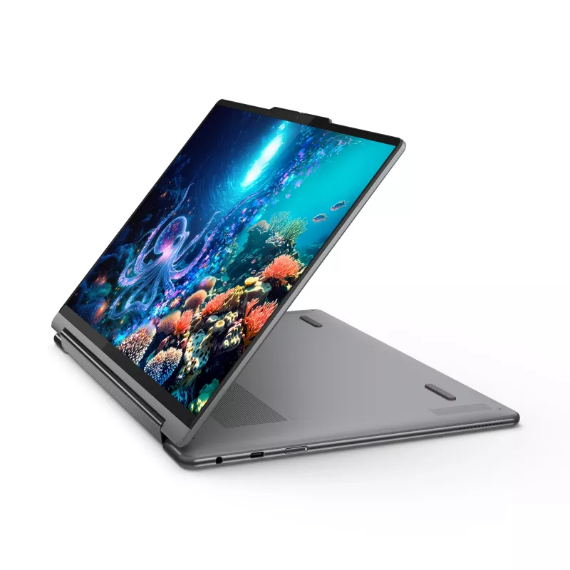 Lenovo Yoga 9 2-in-1 14ILL10 Copilot+ PC Intel Core Ultra 7 258V Hybrid (2-in-1) 35,6 cm (14 collu) skārienekrāns WQUXGA 32 GB LPDDR5x-SDRAM 1 TB SSD Wi-Fi 7 (802.11be) Windows 11 Home pelēks