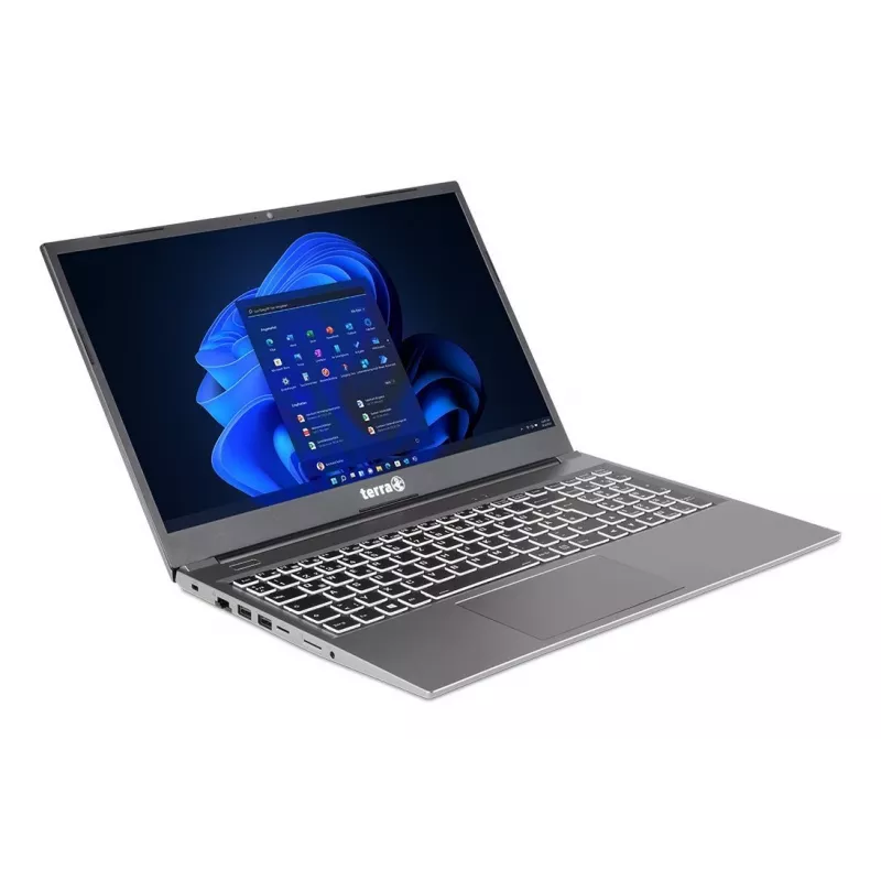 TERRA 1500P R5-7430U W11 AMD Ryzen™ 5 klēpjdators 39,6 cm (15,6 collas) 16 GB DDR4-SDRAM 500 GB SSD Wi-Fi 6E (802.11ax) Windows 11 Home Sudrabs