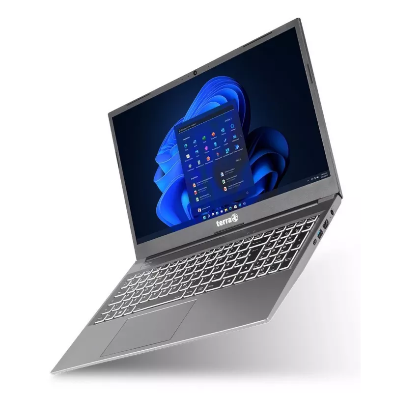 TERRA 1500P R5-7430U W11 AMD Ryzen™ 5 klēpjdators 39,6 cm (15,6 collas) 16 GB DDR4-SDRAM 500 GB SSD Wi-Fi 6E (802.11ax) Windows 11 Home Sudrabs