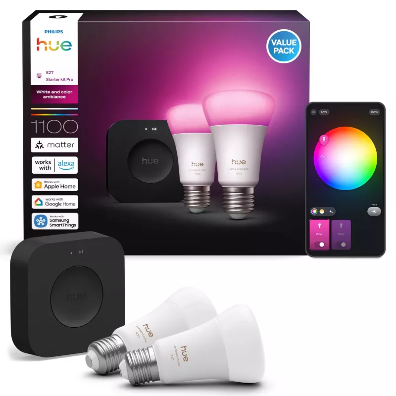 Philips Hue balta and colour ambience viedais apgaismojums Viedā apgaismojuma komplekts Bluetooth/Zigbee 8,1 W
