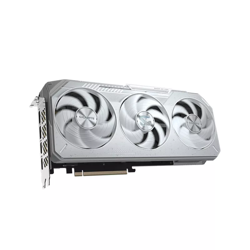 Grafikas karte GIGABYTE Radeon RX 9070 XT GAMING OC ICE 16 GB GDDR6 256 bitu PCIe 5.0 3 ventilatori balta