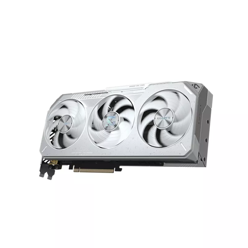 Grafikas karte GIGABYTE Radeon RX 9070 XT GAMING OC ICE 16 GB GDDR6 256 bitu PCIe 5.0 3 ventilatori balta