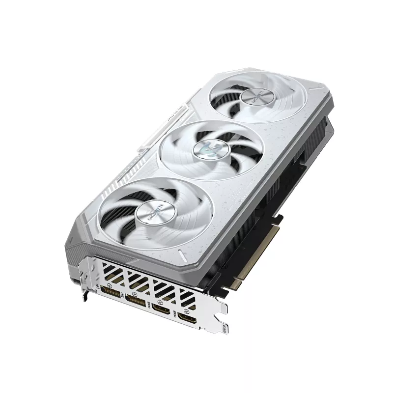 Grafikas karte GIGABYTE Radeon RX 9070 XT GAMING OC ICE 16 GB GDDR6 256 bitu PCIe 5.0 3 ventilatori balta
