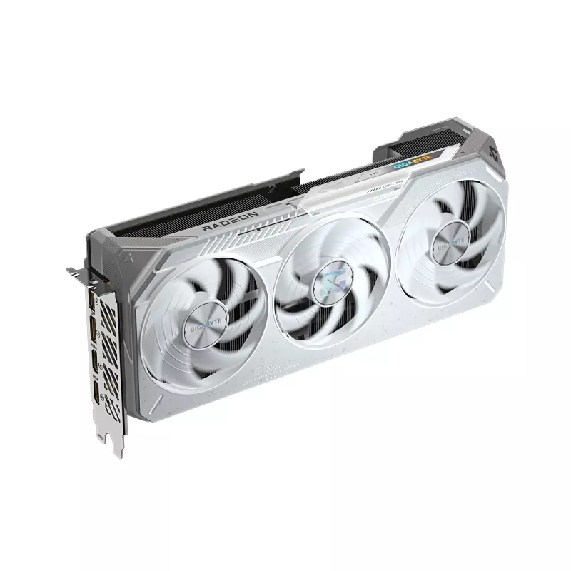 Grafikas karte GIGABYTE Radeon RX 9070 XT GAMING OC ICE 16 GB GDDR6 256 bitu PCIe 5.0 3 ventilatori balta