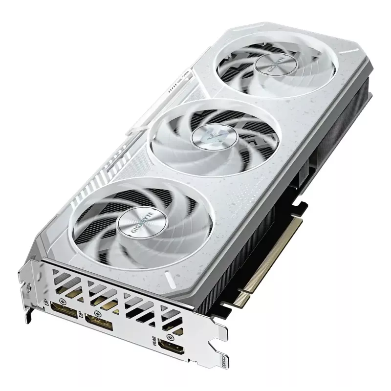 Grafikas karte GIGABYTE Radeon RX 9060 XT OC ICE — 16 GB GDDR6, 128 bitu, PCIe 5.0, 3 ventilatoru WINDFORCE