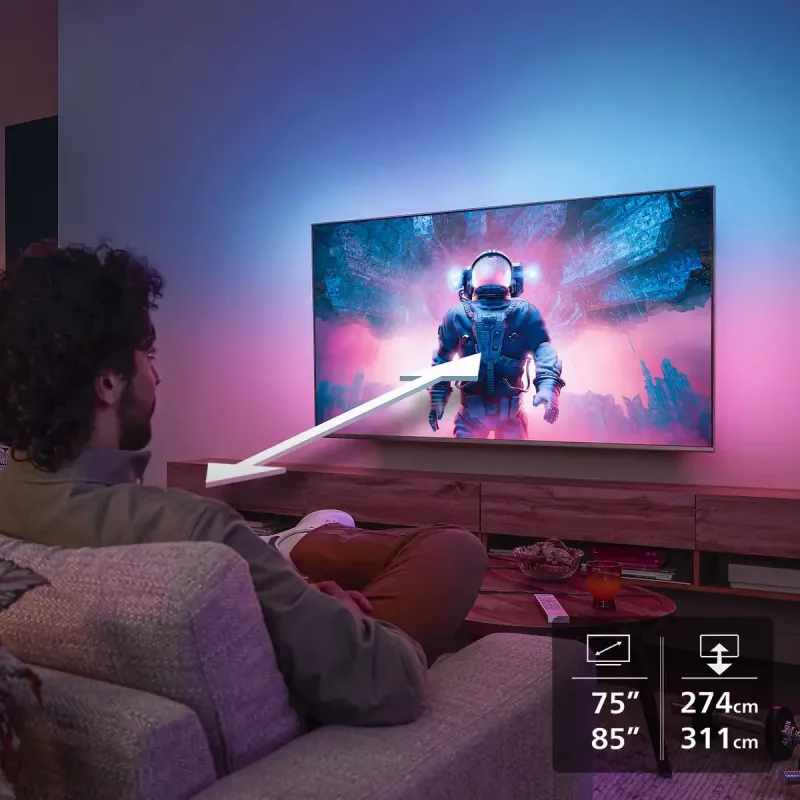 Televizors Philips 8500 sērija 85PUS8500/12 85 collas 4K Ultra HD QLED 3840 x 2160
