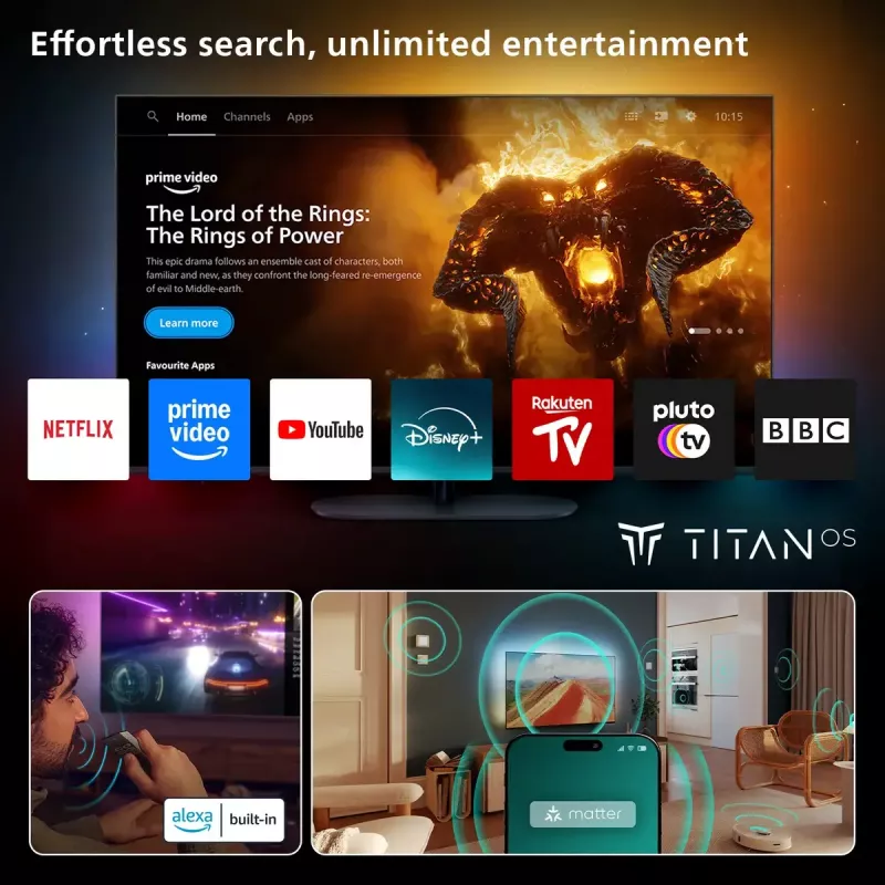 Philips 55PUS8500/12 televizors 139,7 cm (55 collu) 4K Ultra HD Smart TV Wi-Fi Melns