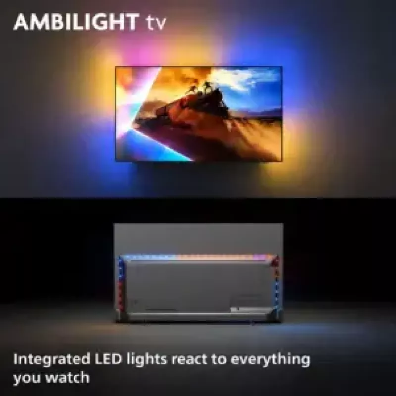 Philips Ambilight 48OLED760/12 televizors 121,9 cm (48 colli) 4K Ultra HD Smart TV Wi-Fi pelēks