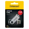 USB zibatmiņa Intenso 128 GB USB-A 3.2 Gen 1x1 melna-sudrabota