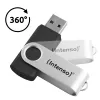 USB zibatmiņa Intenso 128 GB USB-A 3.2 Gen 1x1 melna-sudrabota