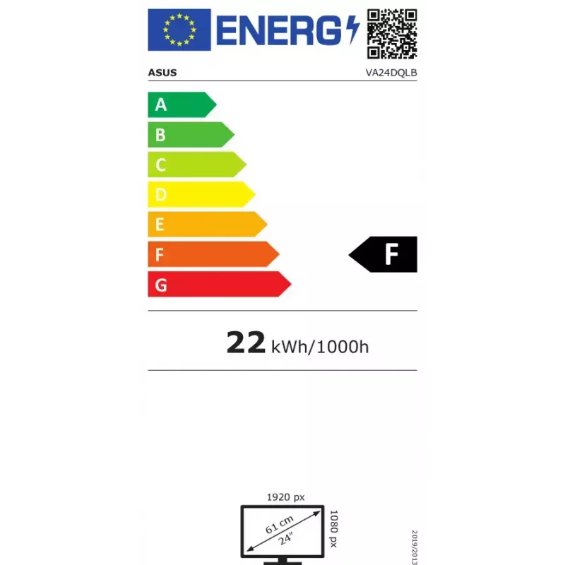 ASUS VA24DQLB datora monitors 60,5 cm (23,8 collu) 1920 x 1080 pikseļi Full HD LED Melns