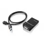 Lenovo USB 3.0 - DVI/VGA USB grafikas adapteris 2048 x 1152 pikseļi Melns