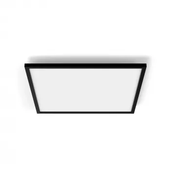 Viedā griestu lampa Philips Hue Aurelle Square Panel XL, melna