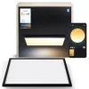 Philips Hue Aurelle Square Panel 600×600 mm viedā griestu gaisma, Bluetooth, 220–240 V, 48 mm dziļums, melna/balta