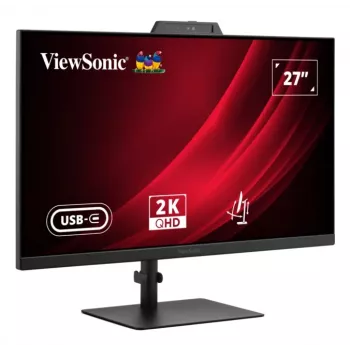 27 collu ViewSonic VG2741V-2K datora monitors, 2560×1440 QHD, 4 ms, IPS/LCD, iebūvēti skaļruņi, VESA, augstuma regulēšana, melns