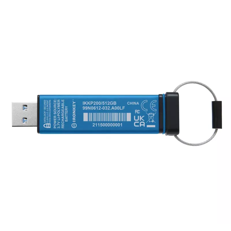 USB zibatmiņa Kingston Technology 512GB USB Type-A IronKey 200