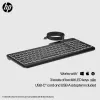 HP 400 Backlit vadu tastatūra pilna izmēra USB melna