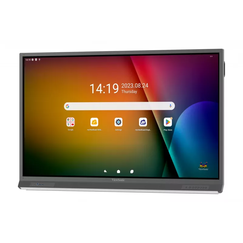 Digitālās izkārtnes plakanā paneļa Viewsonic IFP6552-2F 65 collu LCD 4K Ultra HD