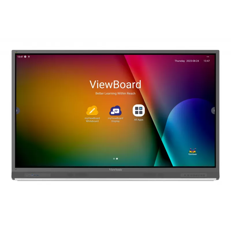 Digitālās izkārtnes plakanā paneļa Viewsonic IFP6552-2F 65 collu LCD 4K Ultra HD