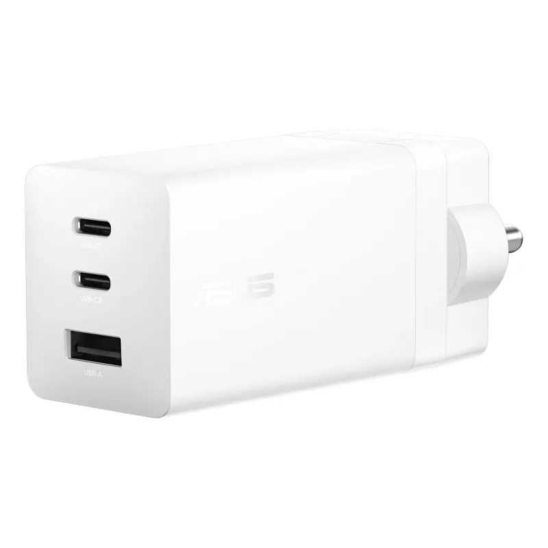 Lādētājs ASUS 100W USB-C GaN lādētājs universāls balts AC ātrā uzlāde iekštelpām