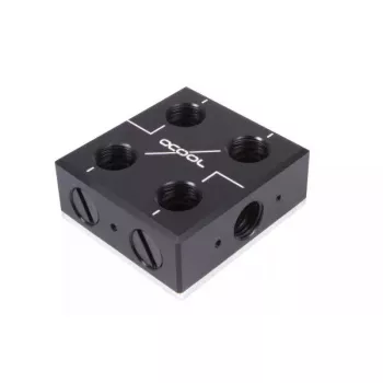 Ūdens bloks Alphacool 12993 Acetal Copper Nickel Melns 52mm 56mm 22.5mm