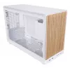 PC korpuss Lian Li A3-mATX Micro Tower — Balts ar koku, atbalsta ATX/SFX/SFX-L barošanas blokus, Micro-ATX/Micro-ITX, 1x3.5 collu + 2x2.5 collu