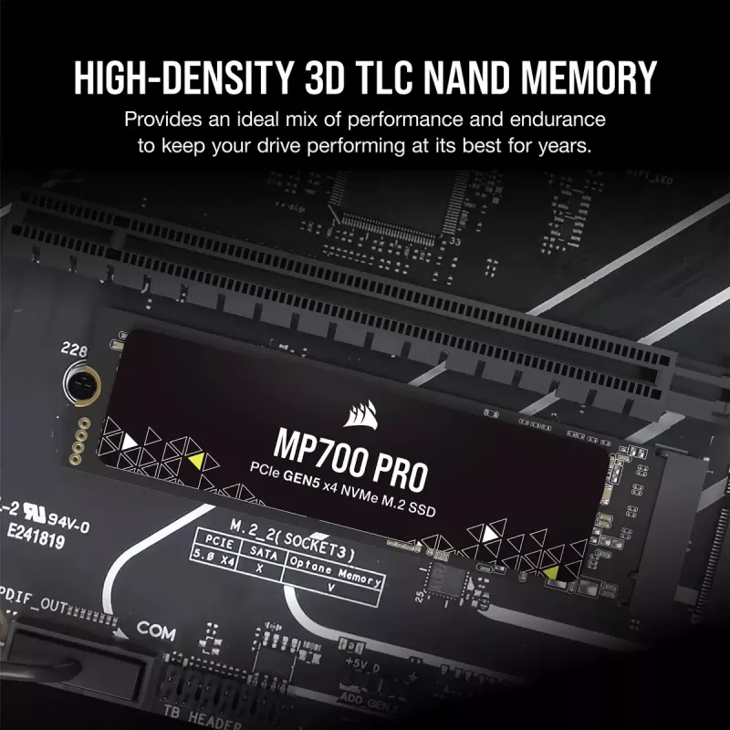 SSD disks Corsair 1 TB M.2 PCI Express 5.0 MP700 PRO