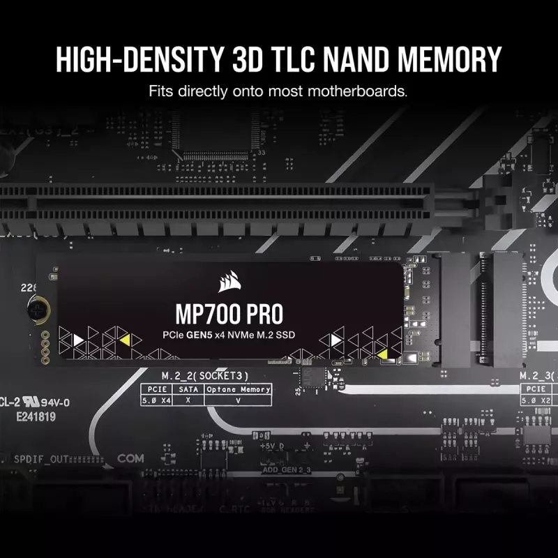 SSD disks Corsair 1 TB M.2 PCI Express 5.0 MP700 PRO
