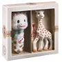 Dāvanu komplekts Sophie La Girafe 000012 – daudzkrāsainas mazuļu rotaļlietas, 5 gab., grabulis, viegli satverams, no 0 mēnešiem