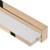 LED sienas lampa ActiveJet AJE-MERO GOLD, virsmas montāža, taisnstūrveida, 4000 K, 850 lm, nenomaināms gaismas avots