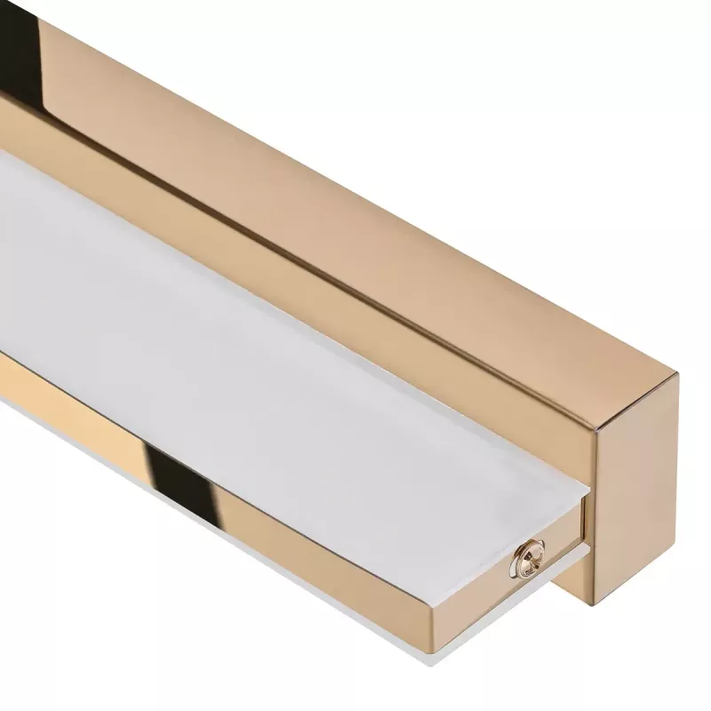 LED sienas lampa ActiveJet AJE-MERO GOLD, virsmas montāža, taisnstūrveida, 4000 K, 850 lm, nenomaināms gaismas avots