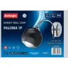 Sienas gaismeklis ActiveJet AJE-PALOMA 1P — viena spuldzes E27 sienas lampa, 1x40W, sudraba ar melnu stiklu