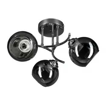 Piekarams gaismeklis ActiveJet AJE-PALOMA 3P E27, 3×40W, montāža pie griestiem, sudrabots, IP20, 440×250 mm